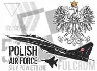 AeroStyle - koszulka damska Polish Air Force - Mig 29 duży dekolt