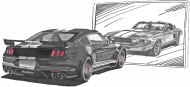 Mustang Lustro USA New vs Old - Grafitowy