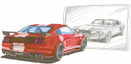 Mustang Lustro USA New vs Old - Czerwony