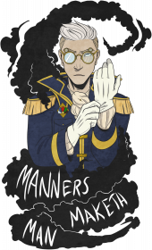 Manners Maketh Man T-Shirt Męski