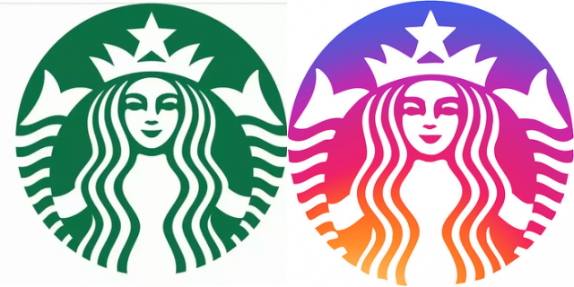Plecak Starbucks Mix Green and Rainbow
