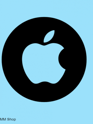 Podkladka pod myszkę niebiesk apple