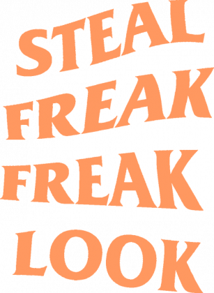 Steal freak freak look varsity black