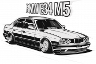 Bluza męska - BMW M5 E34 ver.2 - CarCorner