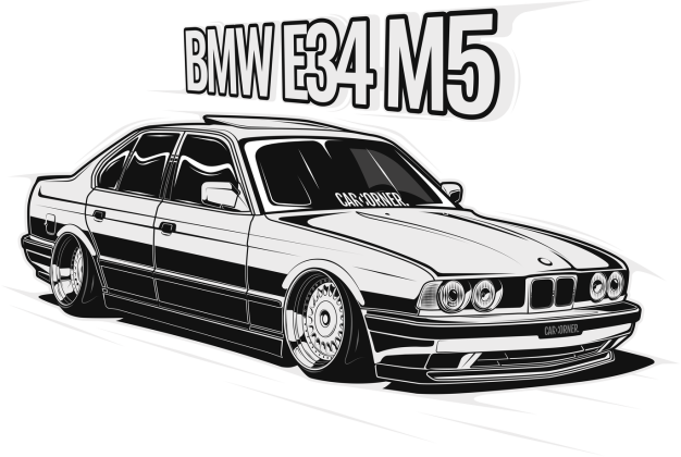 Bluza męska - BMW M5 E34 ver.2 - CarCorner