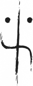 2SIDEDFACE HOODIE (black logo)