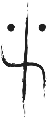 2SIDEDFACE LOGO TEE (black logo)