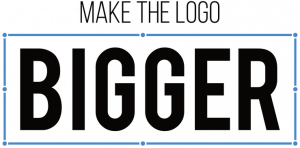 Make the logo bigger-  Prezent dla grafika komputerowego - Koszulka damska - nadruk