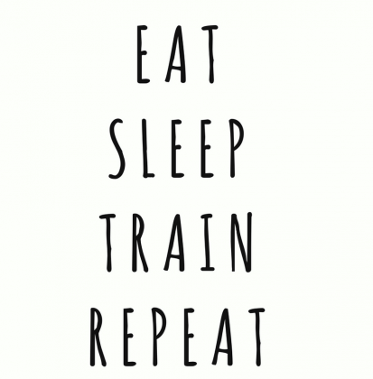 EAT SLEEP TRAIN REPEAT- EKO TORBA