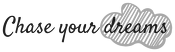 Chase your dreams - KUBEK Z CZARNYMI ELEMENTAMI