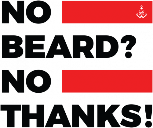 No Beard No Thanks bokserka - White