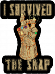 Torba "I survived the snap"