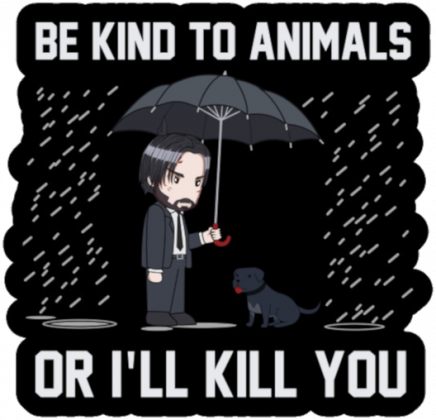 Kubek "Be kind to Animals or I'll Kill You"