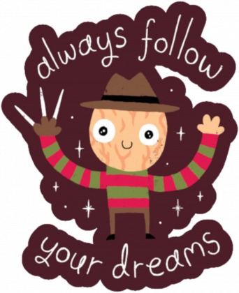 Damski T-shirt "Follow Your Dreams"