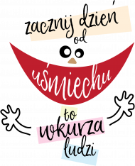 ZACZNIJ DZIEŃ OD UŚMIECHU - T-shirt / koszulka męska
