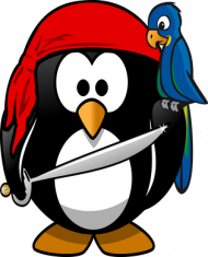 Kubek kolorowy Pirat Pingwin
