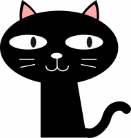 Kolorowa maseczka ochronna wielokrotnego uzytku Czarny Kot