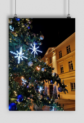 Plakat pionowy Olesnica Ratusz Rynek - OLEŚNICA Pozdrowienia z Oleśnicy - Pamiątki z Oleśnicy