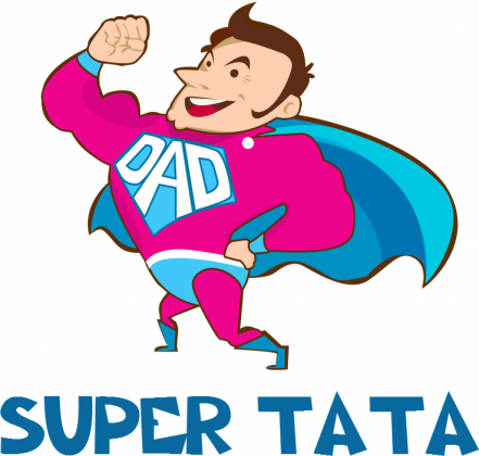 Koszulka z nadrukiem Super Tata