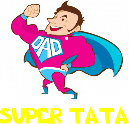 Bluza z kapturem z nadrukiem Super Tata