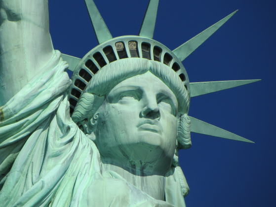 Kolorowa maseczka ochronna wielokrotnego uzytku Nowy Jork Statua Wolnosci