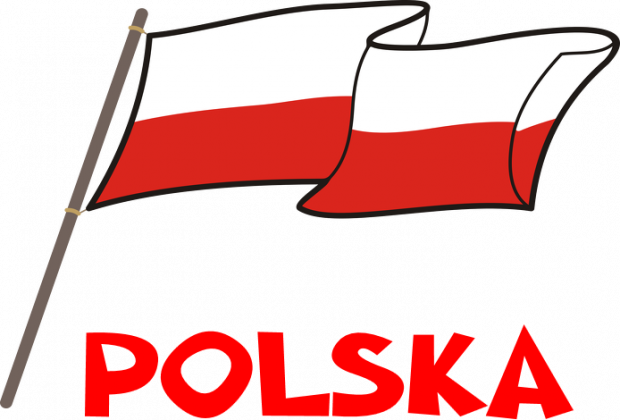 Fartuch kuchenny dzieciecy patriotyzm bialo-czerwona flaga Polska