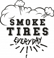 Smoke Tires t-shirt czarne