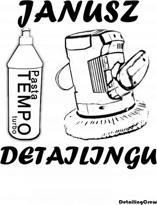 Koszulka biała - Janusz Detailingu - Koszulka Detailera - Detailing