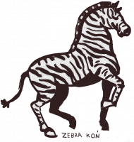 Zebra-koń
