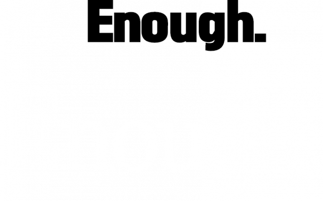Koszulka męska z dużym napisem "Enough."