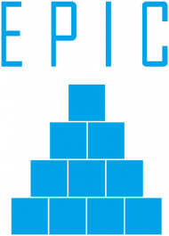 Epic Squares Logo White T-Shirt Men
