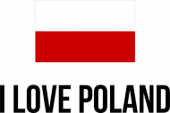 Koszulka dla dziewczyn "I Love Poland"