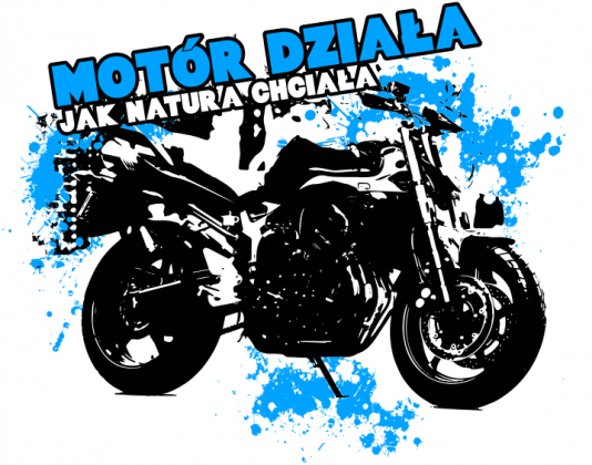 Motór działa jak natura chciała - Męska koszulka motocyklowa