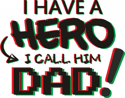 Koszulka męska Hero Dad - PoppyField