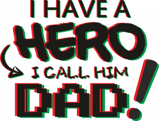 Koszulka dziecięca Hero Dad - PoppyField