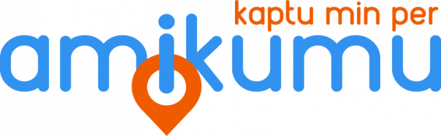 Hoodie Kangoo: Kaptu min per Amikumu (Blua)