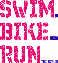 koszulka damska swim-bike-run jasna