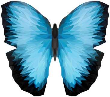 SilenceStyle - Motyl BLUE Kubek