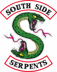 South Side Serpents Riverdale bluza męska czarna tył