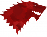 Wolf The North Remembers Gra o tron koszulka damska czarna