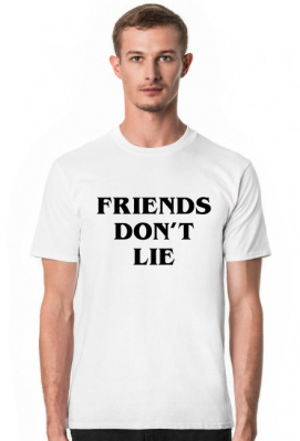 Friends don't lie Stranger Things koszulka męska - Red Sheep