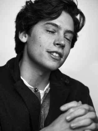 Cole Sprouse koszulka męska biała
