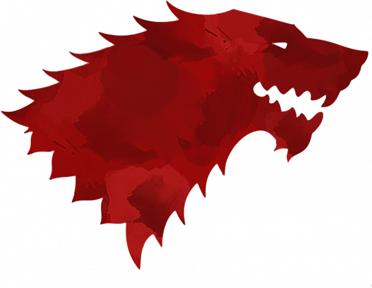 Wolf The North Remembers Gra o tron koszulka męska czarna