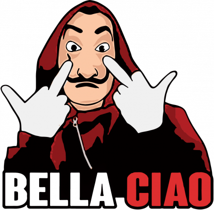 Bella Ciao Dom z Papieru koszulka męska