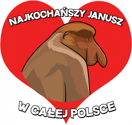 Najkochańszy Janusz w całej Polsce - koszulka męska