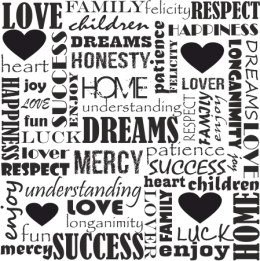 Kubek Love, Family, Happiness