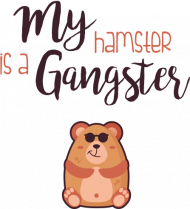 kubek "my hamster is a gangster"