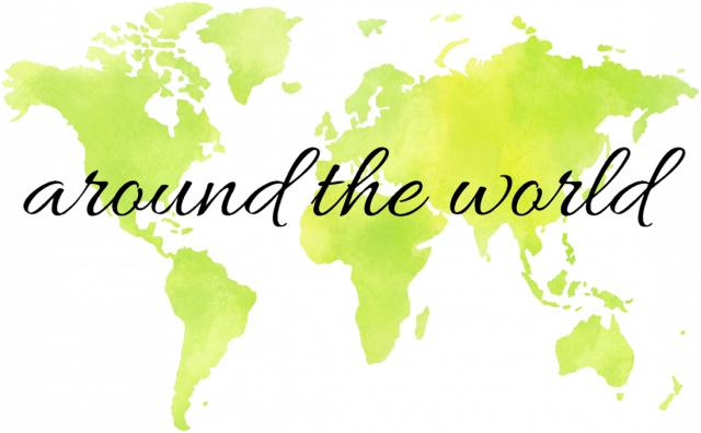 Torba Akwarelowa Mapa Świata Around the world Neon