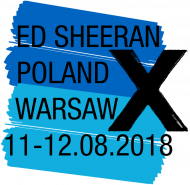 Koszulka koncertowa z niebieskim motywem Ed Sheeran plecy