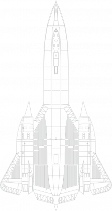SR-71 Blackbird lineart